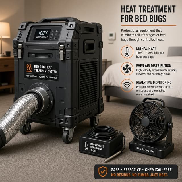 Heat treatment equipment used for bed bug removal
